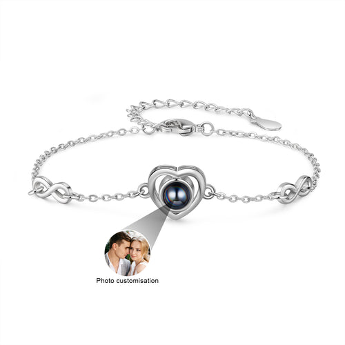 Heart Infinity Photo Projection Bracelet
