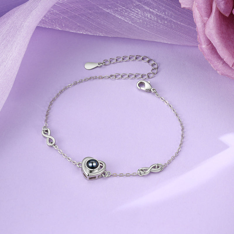 Heart Infinity Photo Projection Bracelet