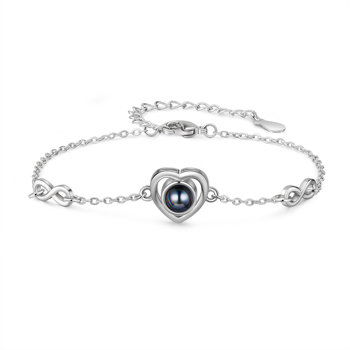 Heart Infinity Photo Projection Bracelet
