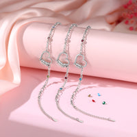 Heart Birthstone Name Bead Bracelet