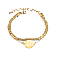 Pet Photo Engraved Disc Bracelet