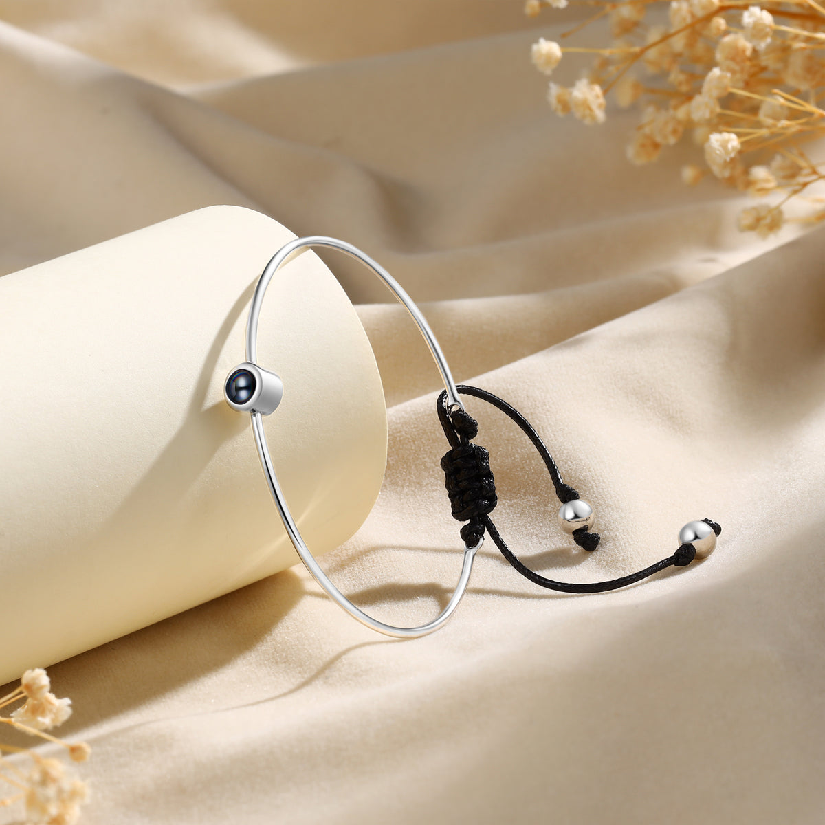 Cord and Chain Photo Projection Bracelet