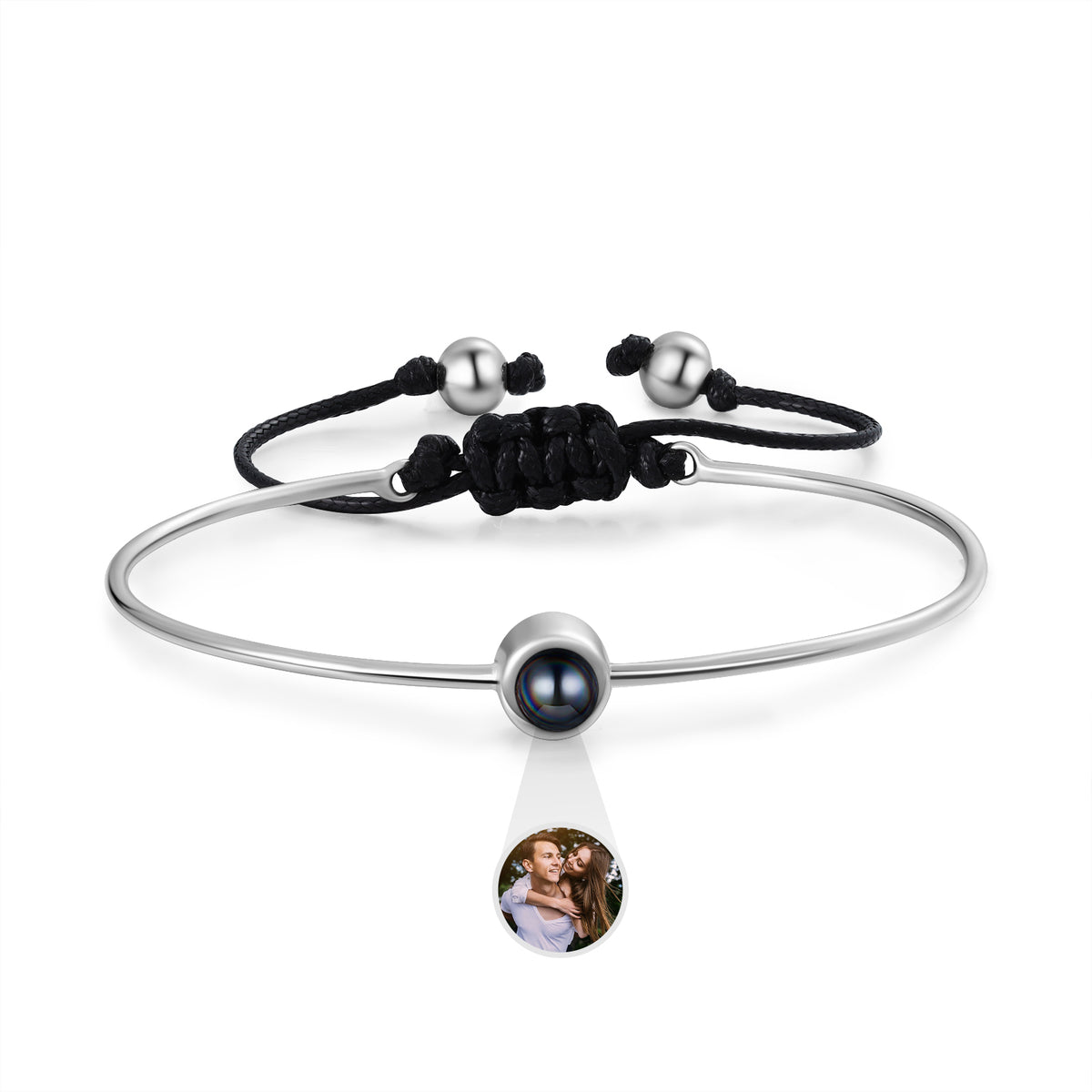 Cord and Chain Photo Projection Bracelet