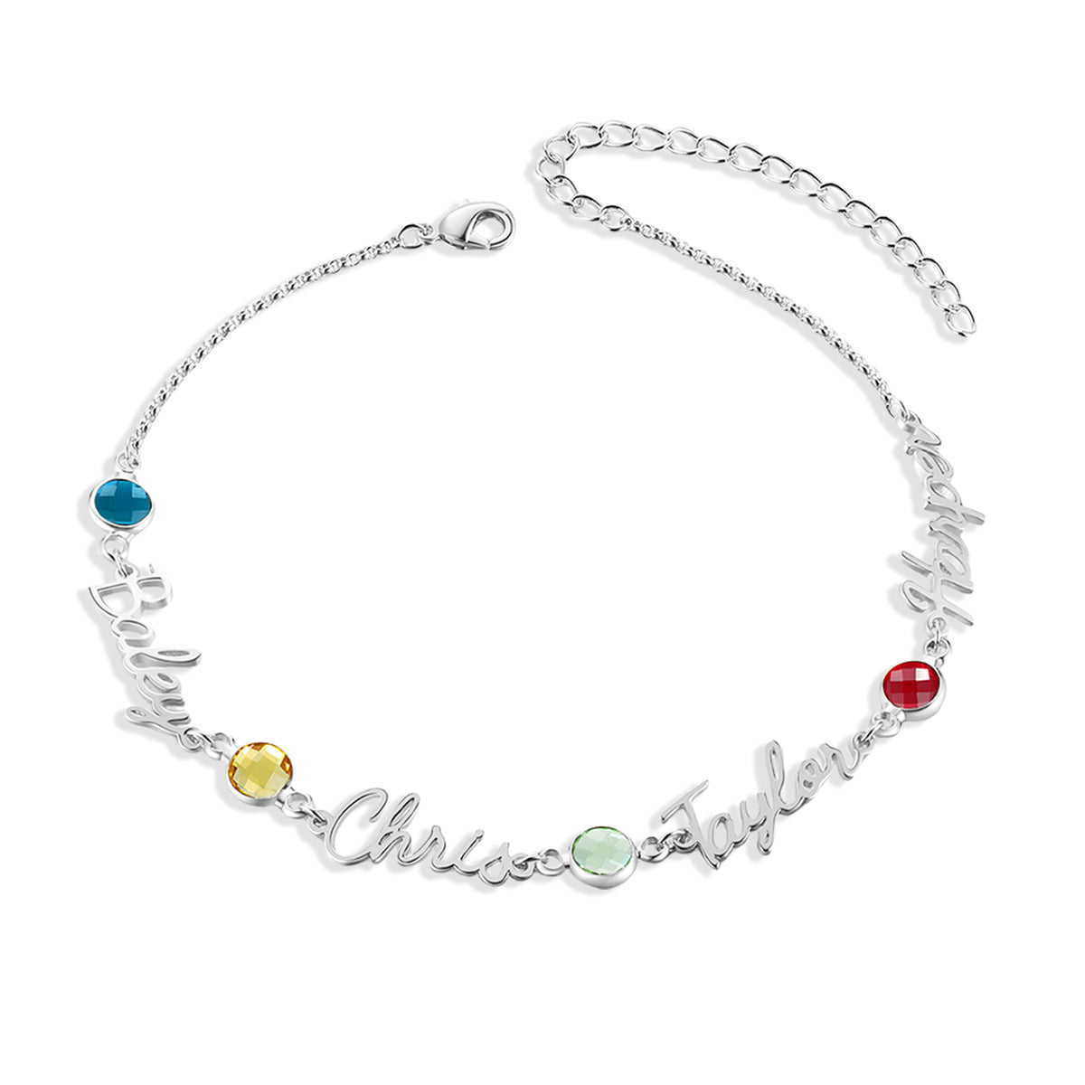 Custom Birthstone Anklet