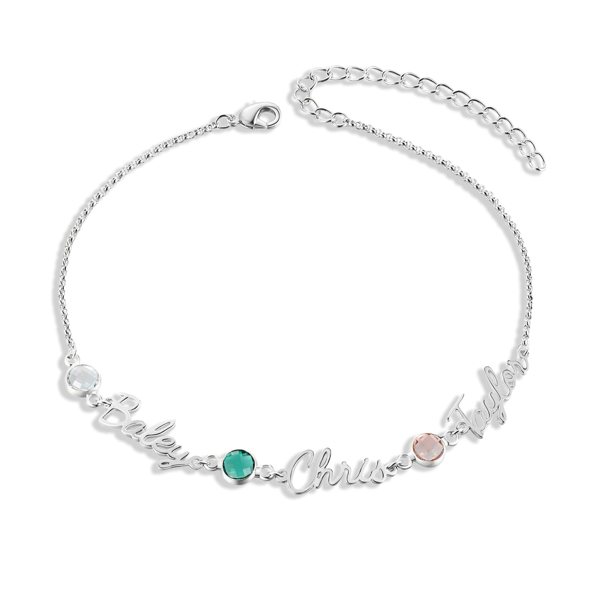 Custom Birthstone Anklet