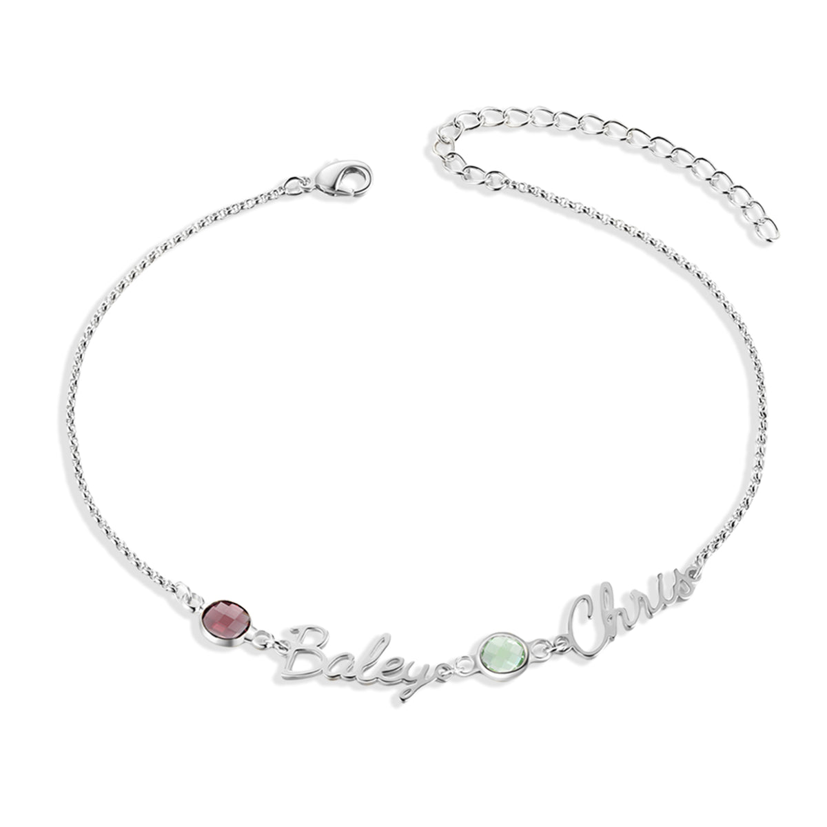 Custom Birthstone Anklet