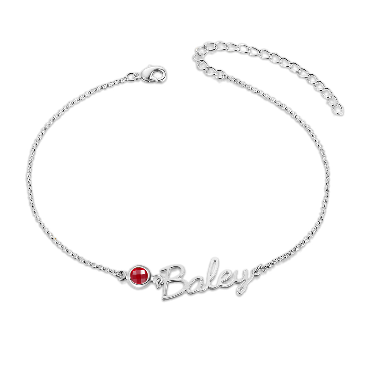 Custom Birthstone Anklet