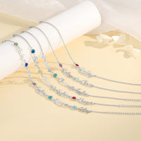 Custom Birthstone Anklet