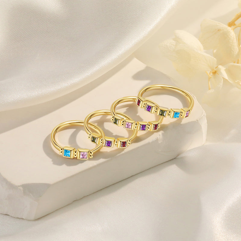 Custom Birthstone Ring
