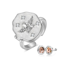 Gold Angel Photo Ring