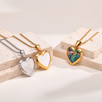 Heart Photo Locket Necklace