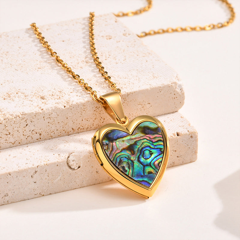 Heart Photo Locket Necklace