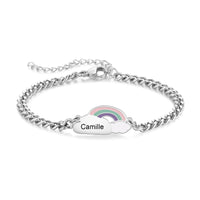 Mommy and Me Rainbow Name Bracelet