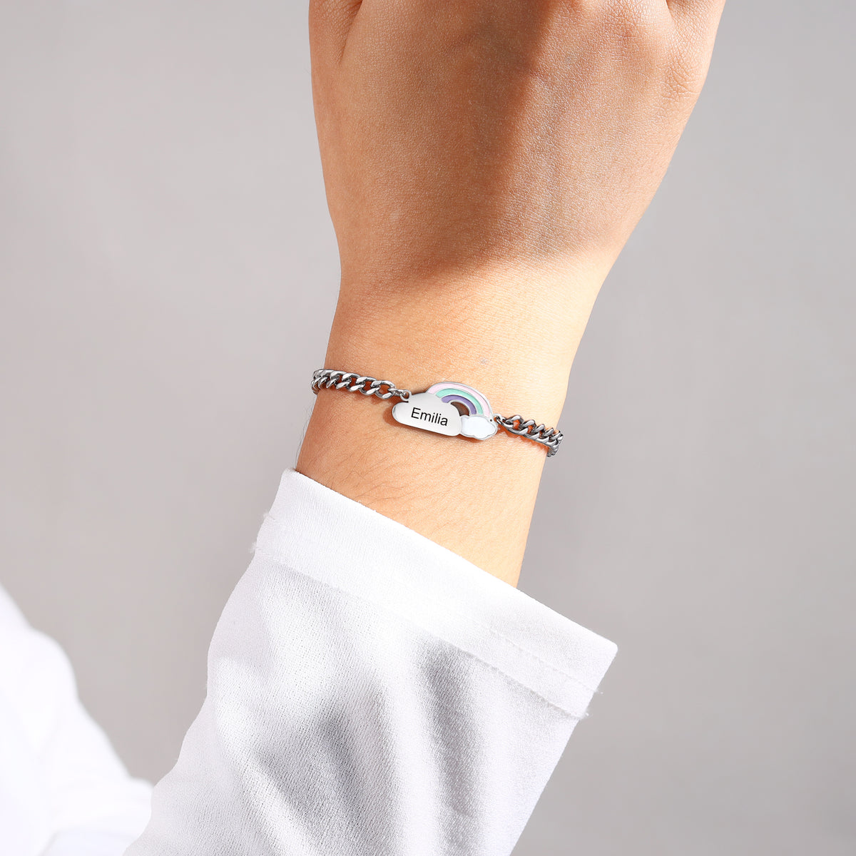 Mommy and Me Rainbow Name Bracelet