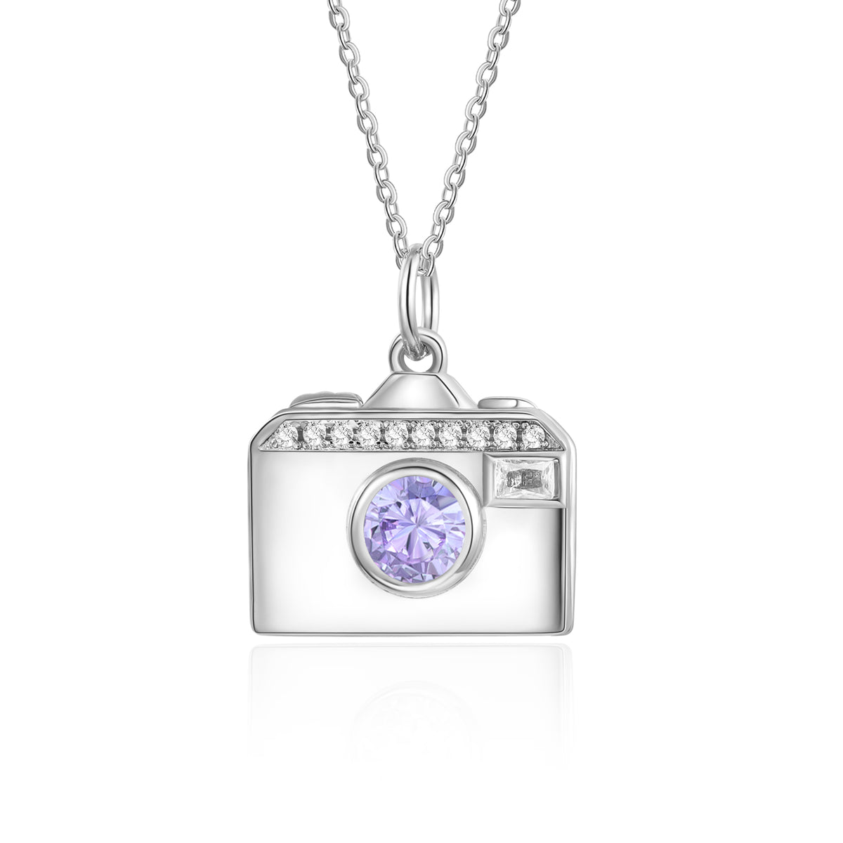Personalized Birthstone & Photo Necklace