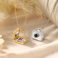 Personalized Birthstone & Photo Necklace