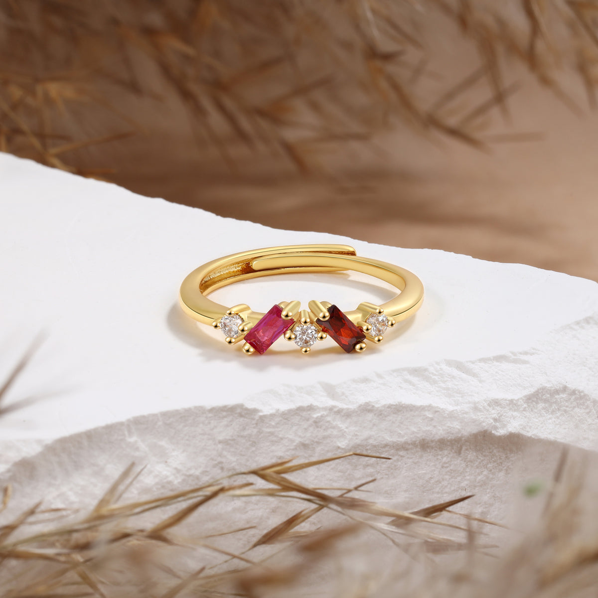 Personalized Birthstone Ring
