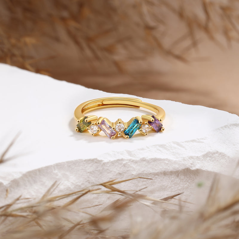 Personalized Birthstone Ring
