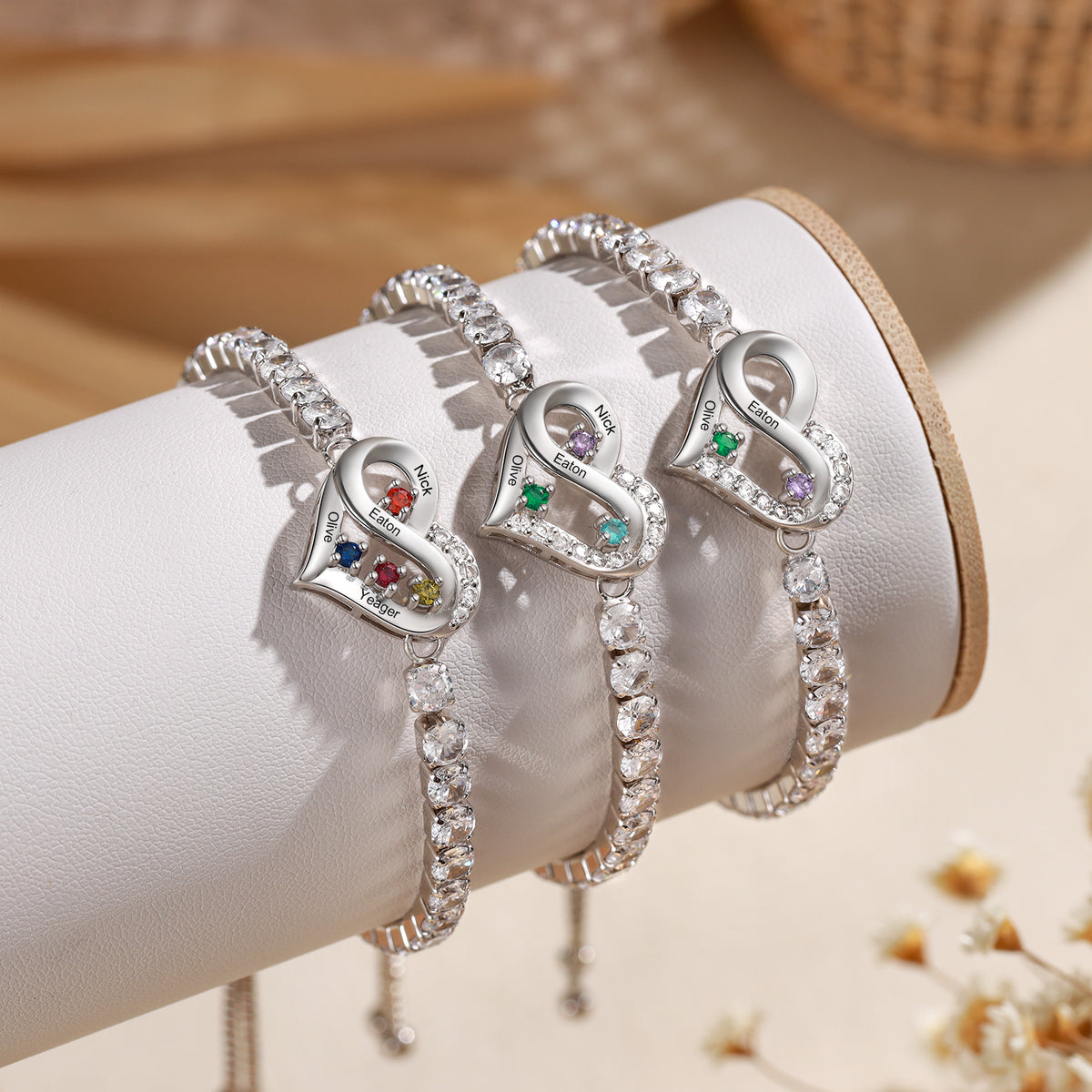 Personalized Birthstone Bracelet