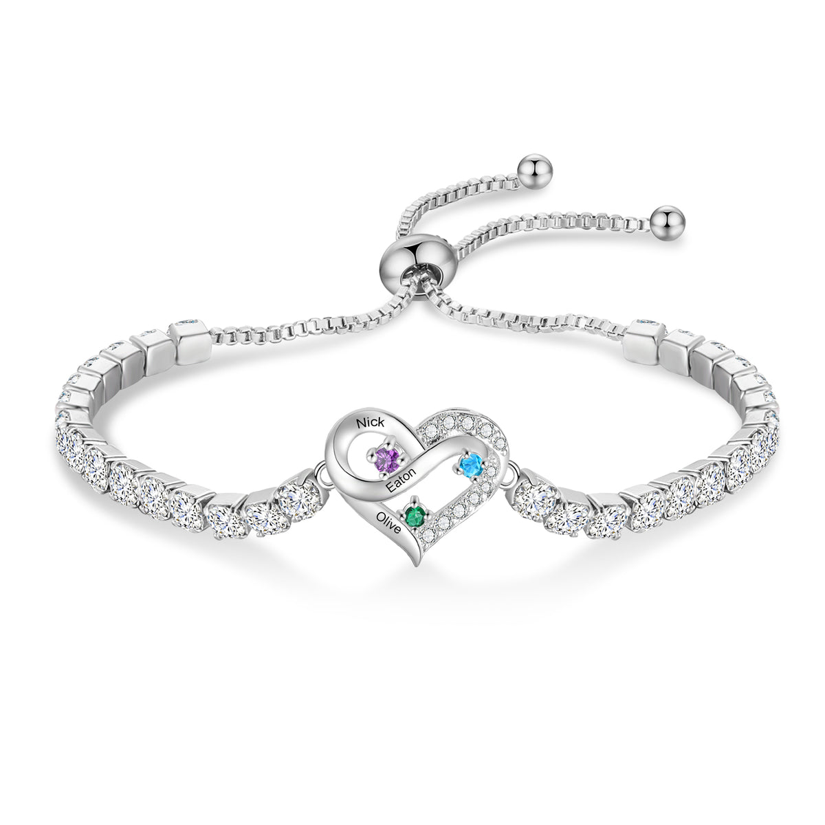 Personalized Birthstone Bracelet