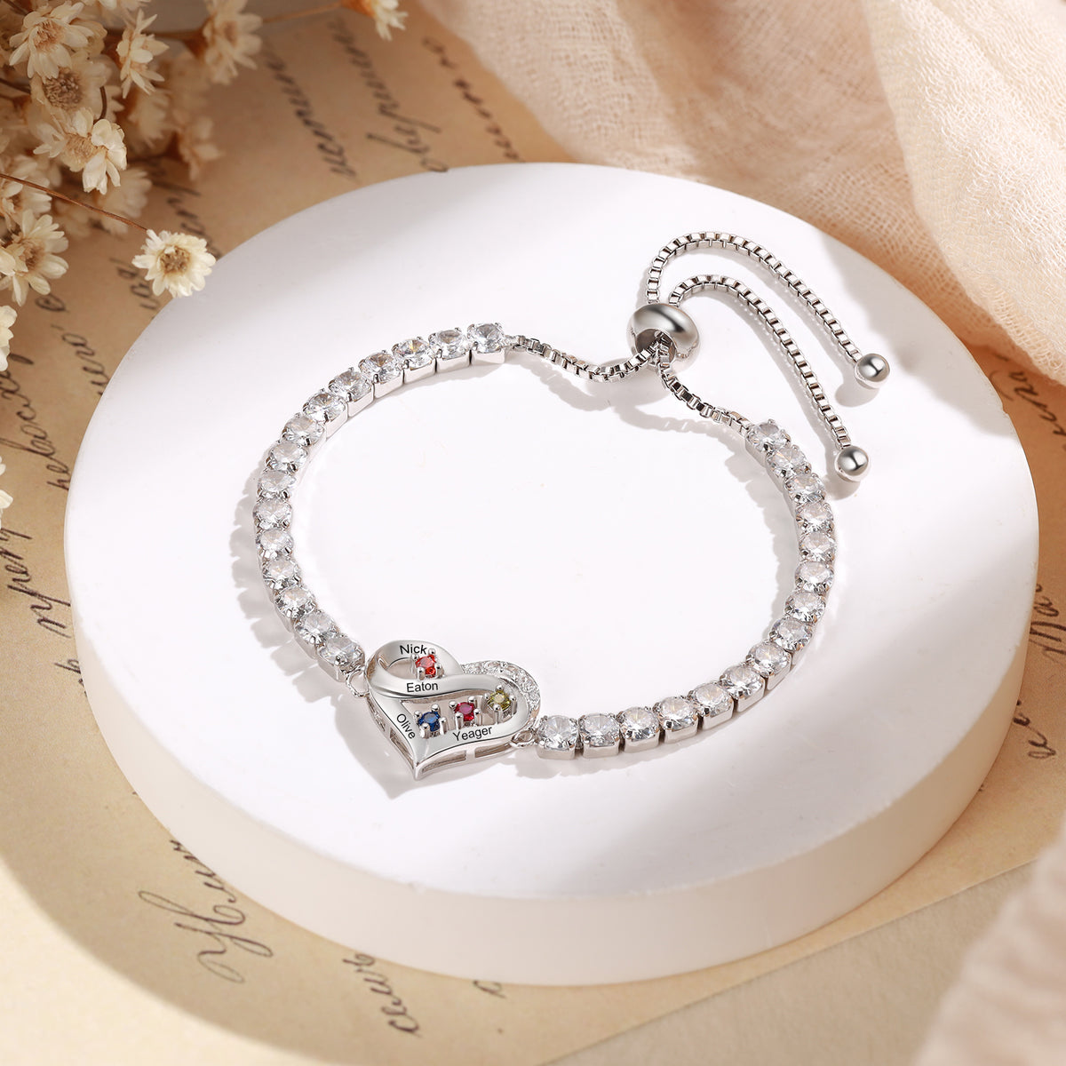 Personalized Birthstone Bracelet
