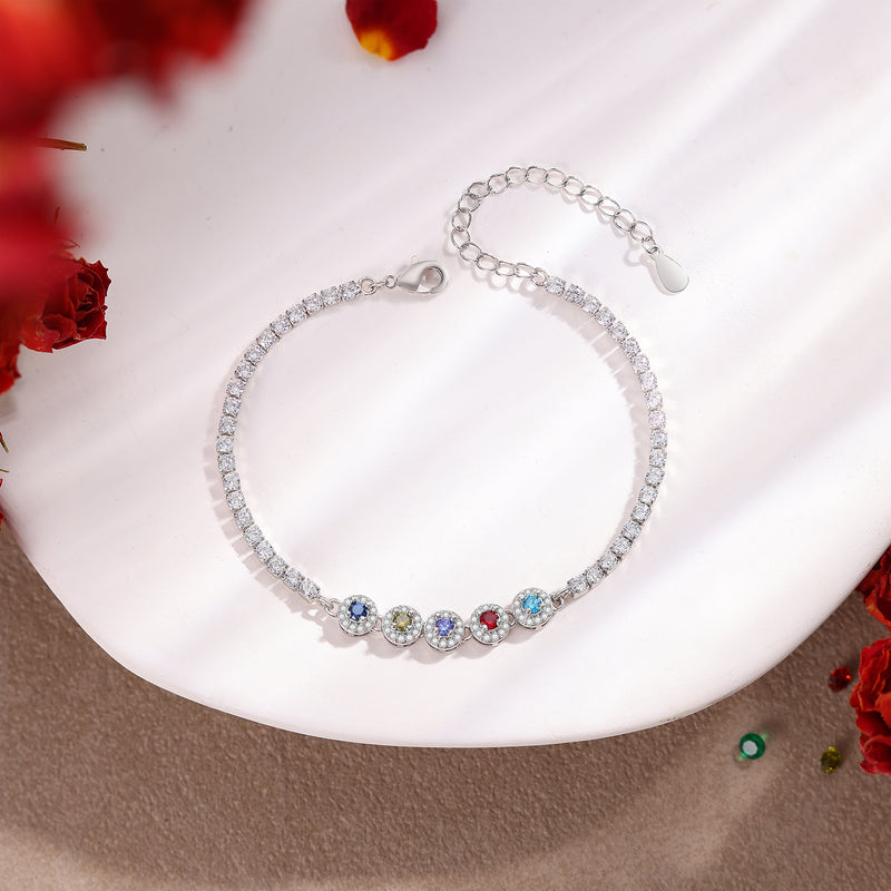 Personalized Birthstone Bracelet