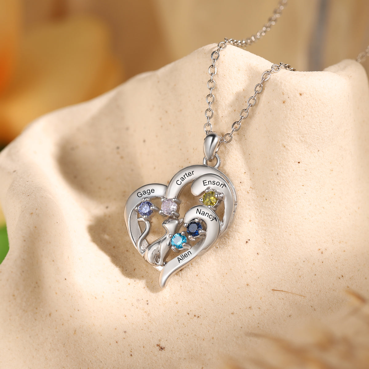 Personalized Birthstone Necklace