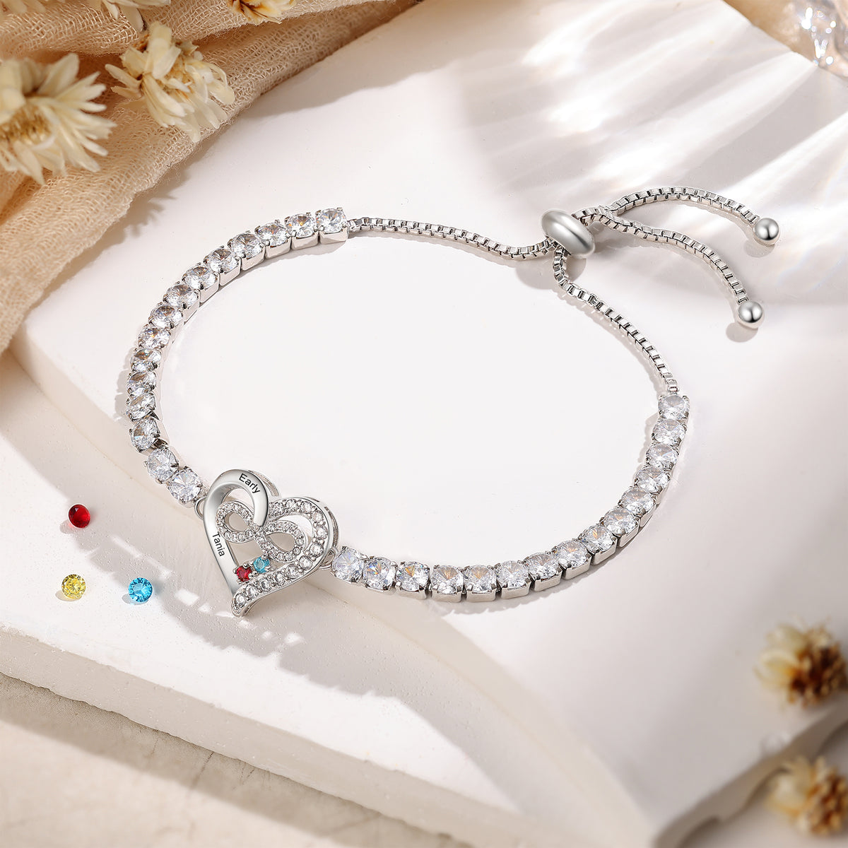 Personalized Birthstone Bracelet