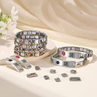 Personalized Photo Italian Charm Link Bracelet