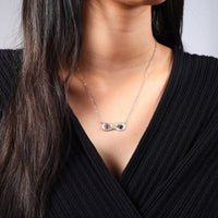 Sterling Silver Personalized Birthstone Necklace