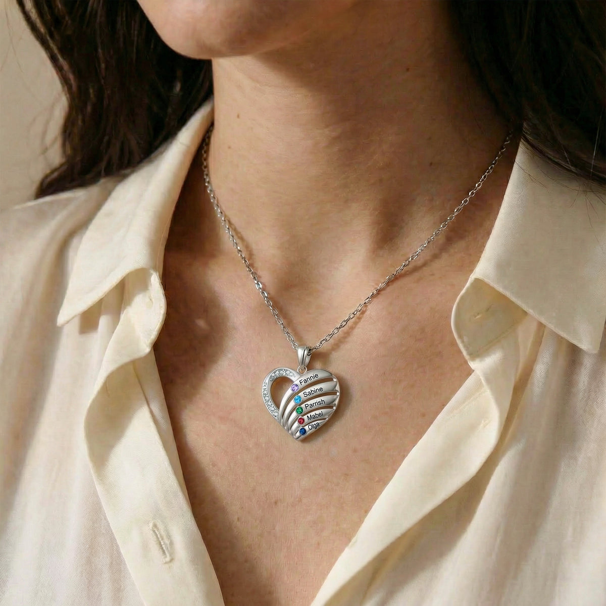 Personalized Birthstone Necklace