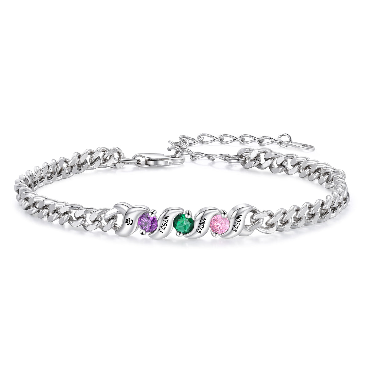 Personalized Birthstone Bracelet