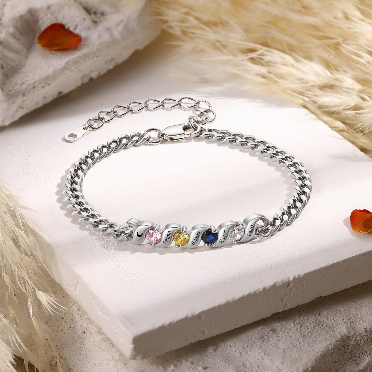 Personalized Birthstone Bracelet