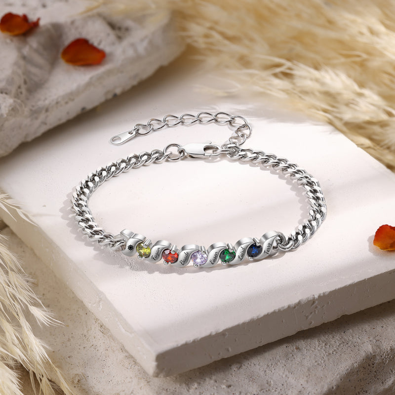 Personalized Birthstone Bracelet