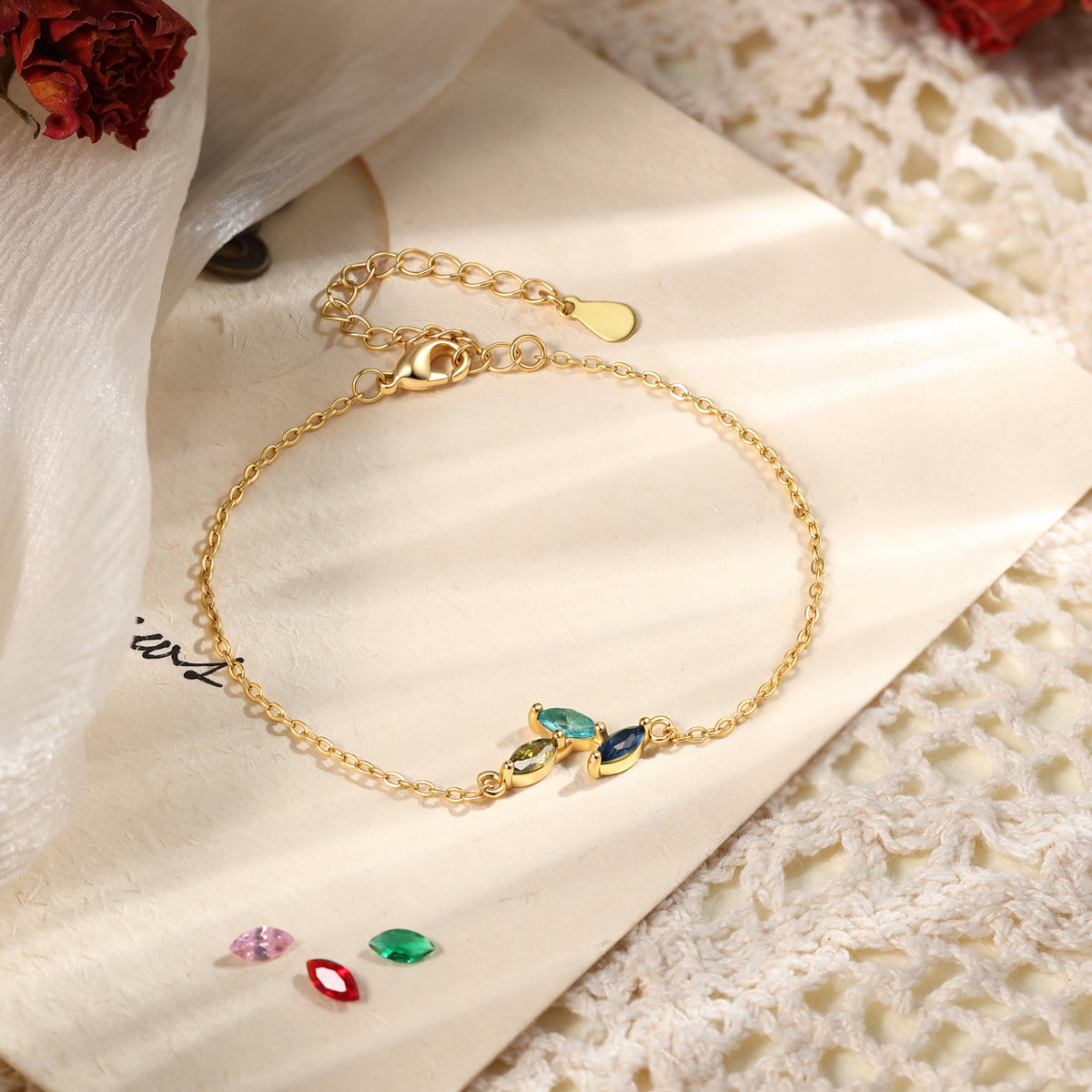 Personalized Birthstone Bracelet