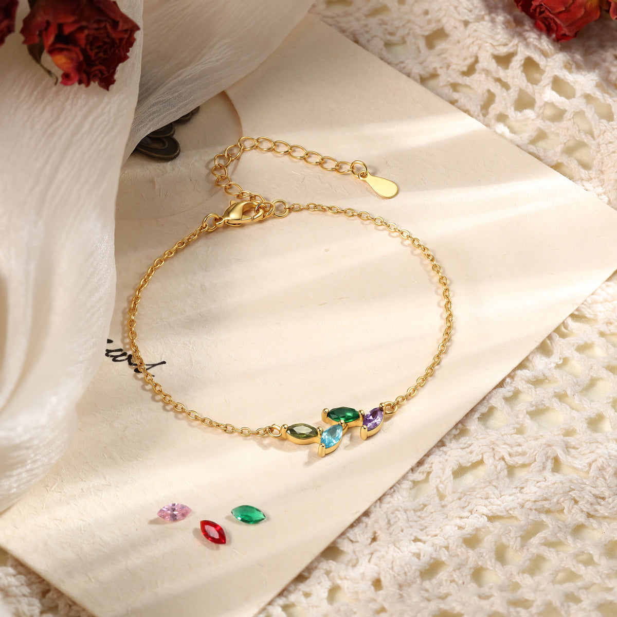 Personalized Birthstone Bracelet
