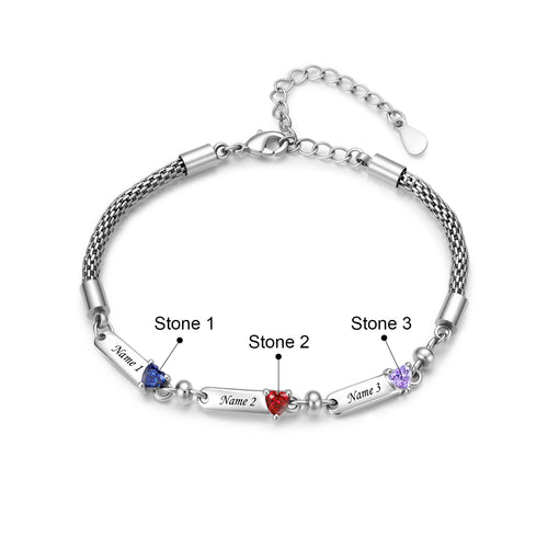 Personalized Birthstone Bracelet