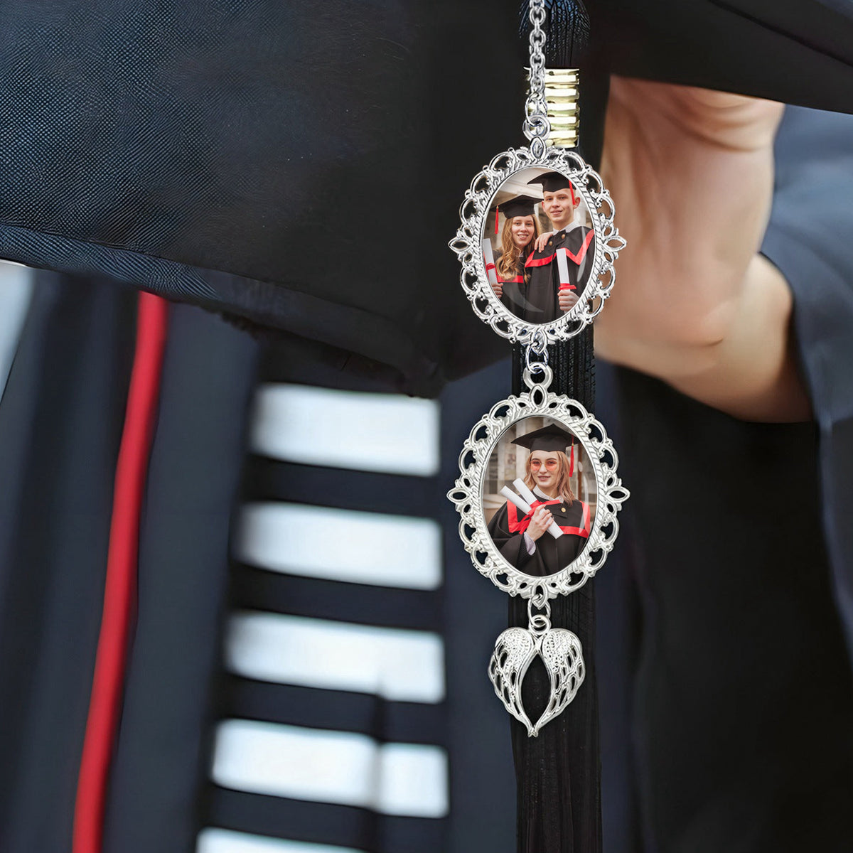 Graduation Multi Photo Memorial Charm