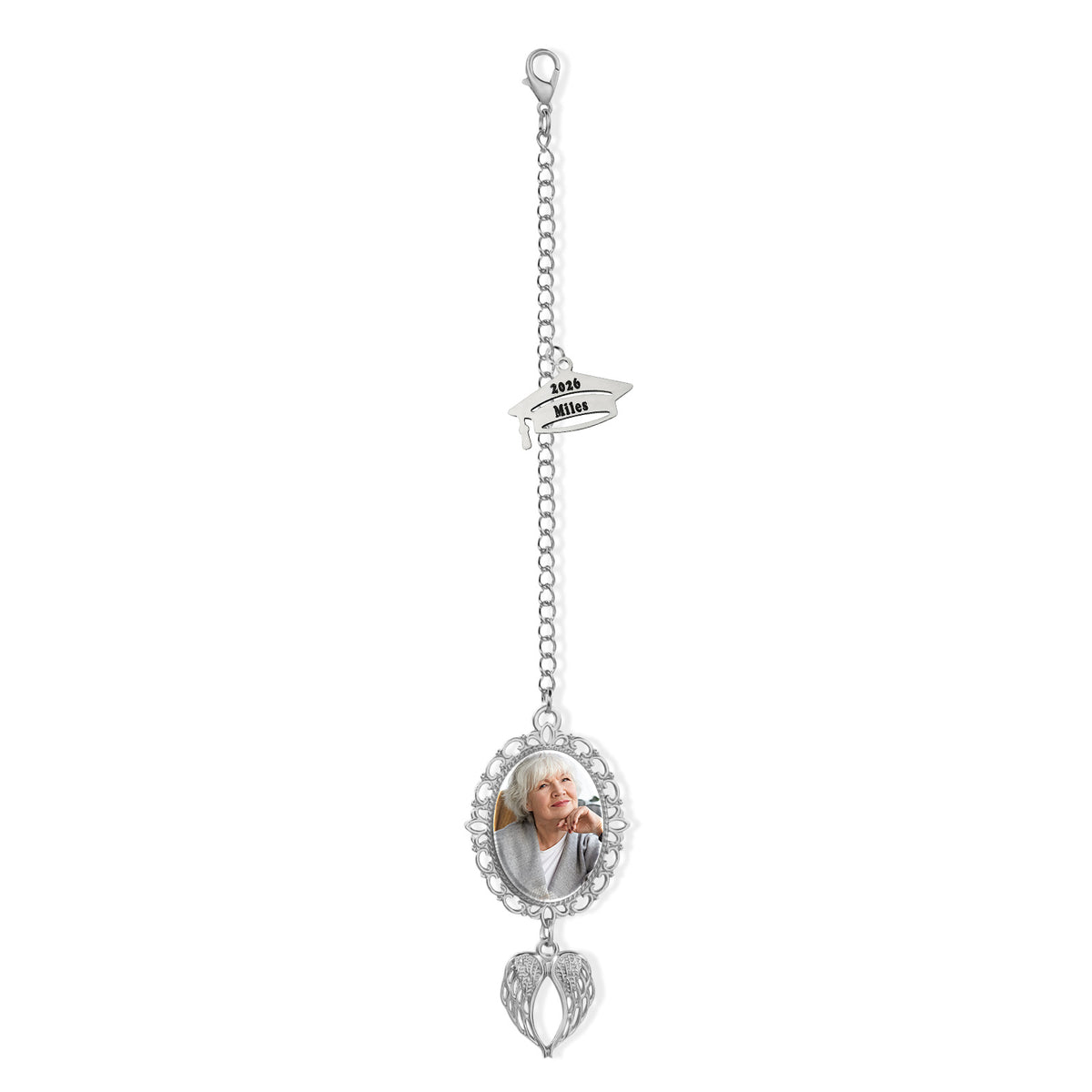 Graduation Cap Photo Tassel Charm
