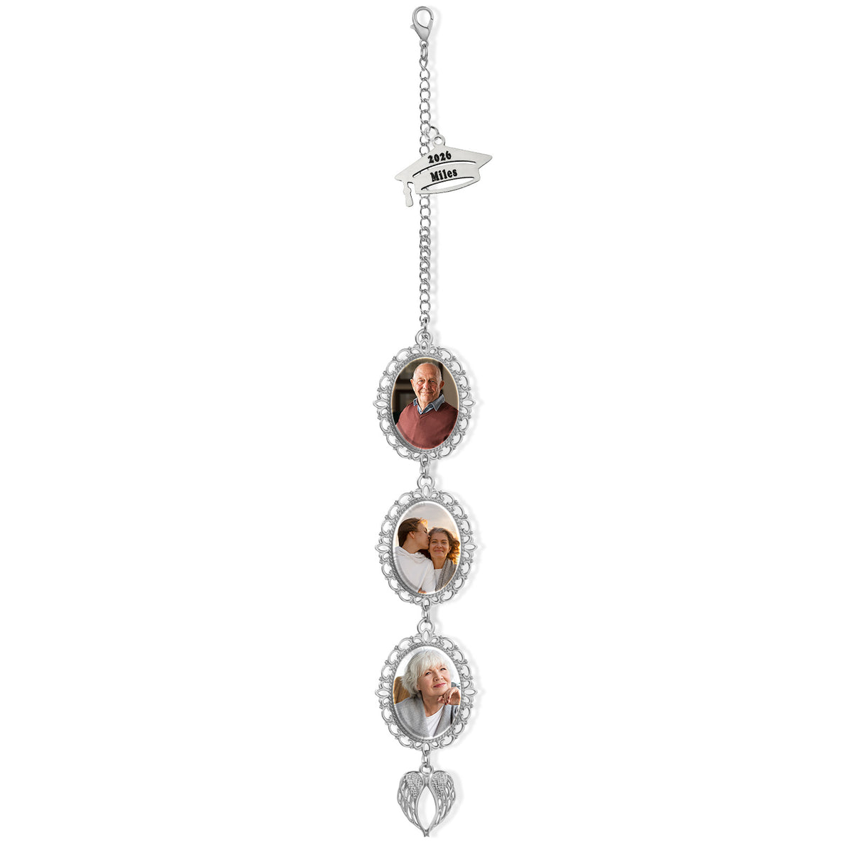 Graduation Cap Photo Tassel Charm