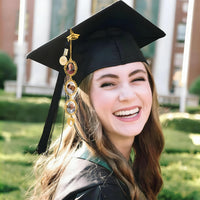 Graduation Cap Photo Tassel Charm