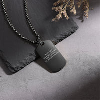 Men's Medical ID Dog Tag Necklace