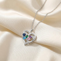 Custom Birthstone Engraved Necklace