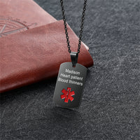 Custom Stainless Steel Medical Necklace