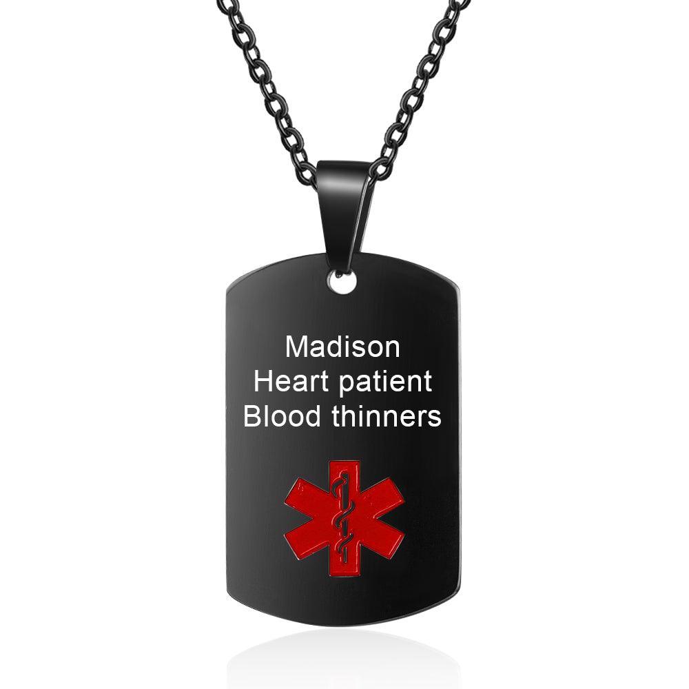 Custom Stainless Steel Medical Necklace