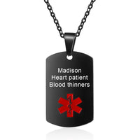 Custom Stainless Steel Medical Necklace