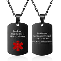 Custom Stainless Steel Medical Necklace