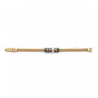 Men's Wheat Chain Engraved Bead Bracelet