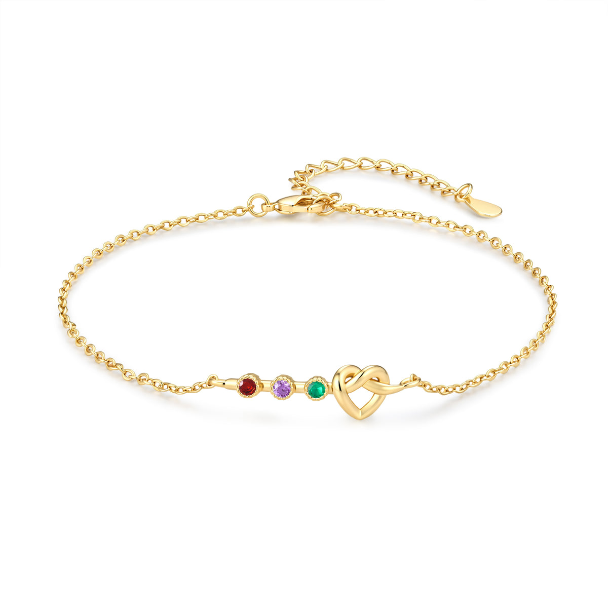Custom Birthstone Anklet