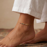 Custom Birthstone Anklet